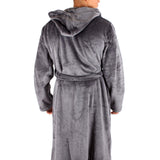 Unisex Fleece Winter Robe Men- Dark Gray