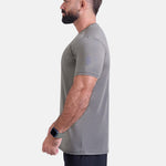 Man wearing sage sports - gym - padel t-shirt by KAF Egypt