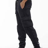 Unisex Acid Washed Joggers - Black