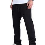 Straight fit cotton sweatpants