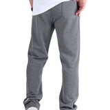 Straight fit cotton sweatpants