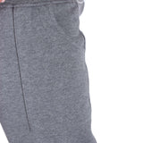 Straight Fit Cotton Sweatpants - Heather Gray