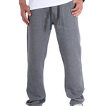 Straight fit cotton sweatpants