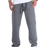 Straight fit cotton sweatpants