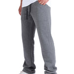 Straight fit cotton sweatpants