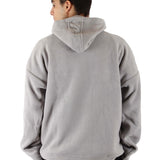 Polar Fleece Hoodie Oversized - Men - Gray