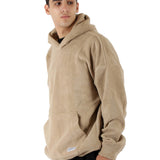 Polar Fleece Hoodie Oversized - Men - Beige