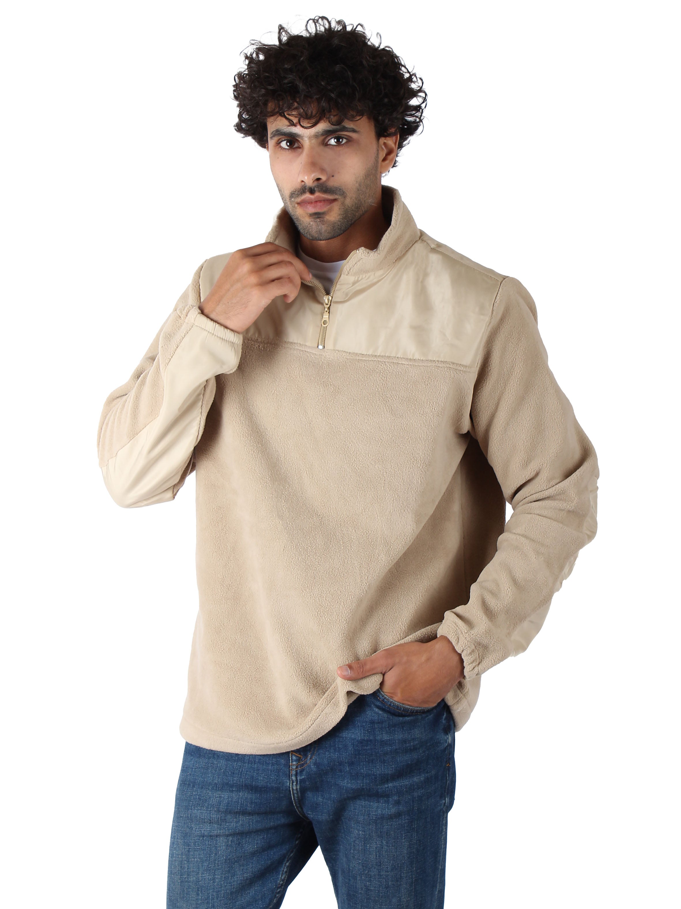 Beige best sale quarter zip