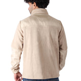 Polar Fleece Sweater Quarter Zip - Men - Beige