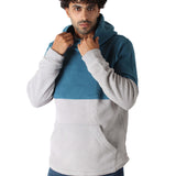 Polar Fleece Hoodie Shaped Hem - Men - Teal