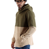 Polar Fleece Hoodie Shaped Hem Tree Top - Men