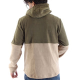 Polar Fleece Hoodie Shaped Hem Tree Top - Men