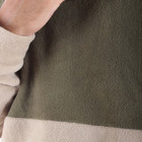 Polar Fleece Hoodie Shaped Hem Tree Top - Men