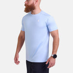 Man wearing light blue sports & gym t-shirt by KAF