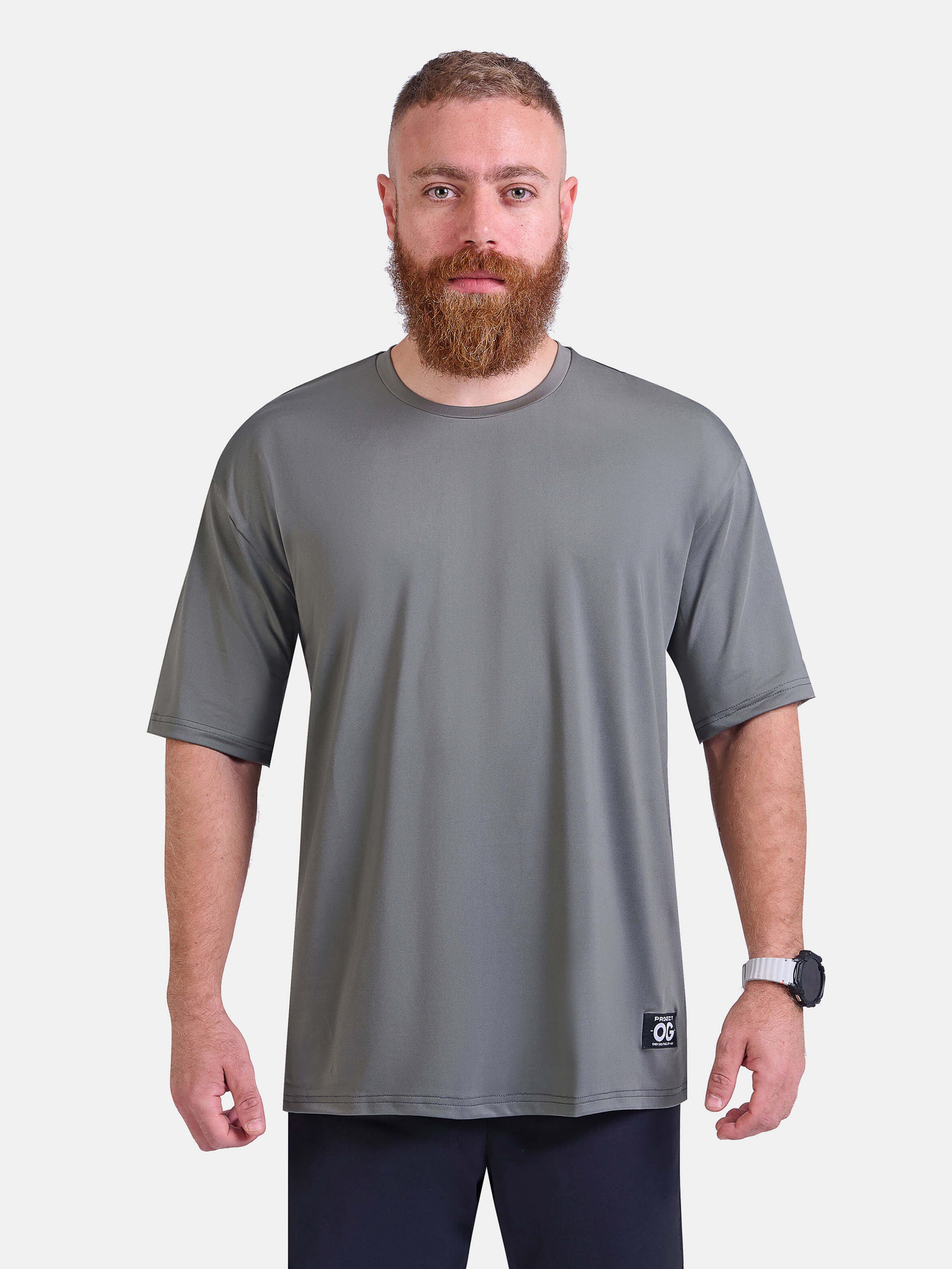 Man wearing oversized sports & gym shirt by KAF