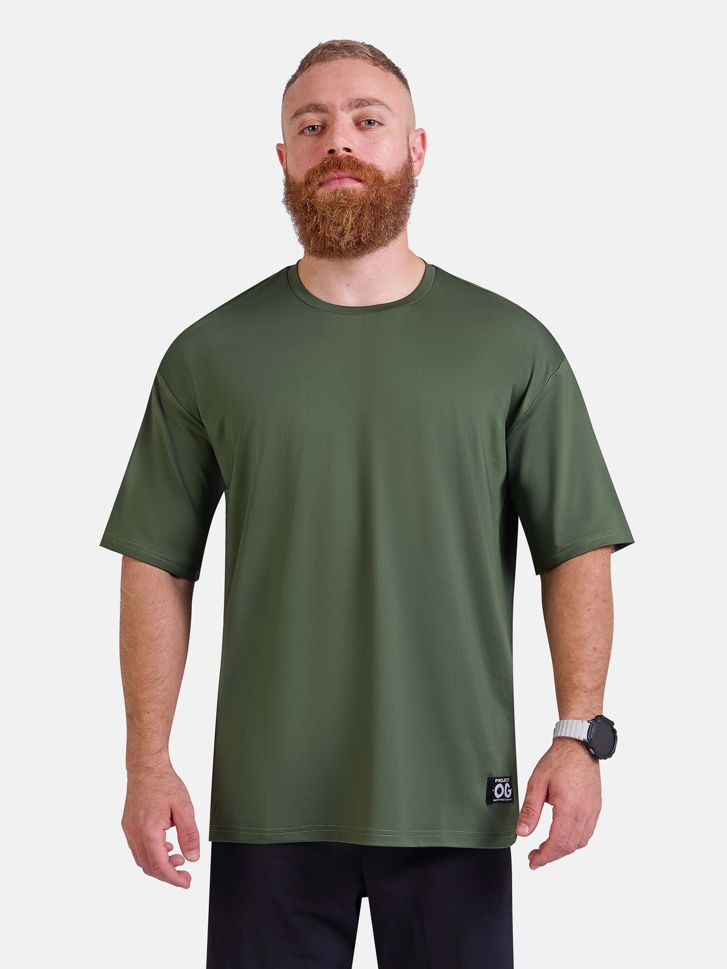 Man wearing oversized sports & gym shirt by KAF