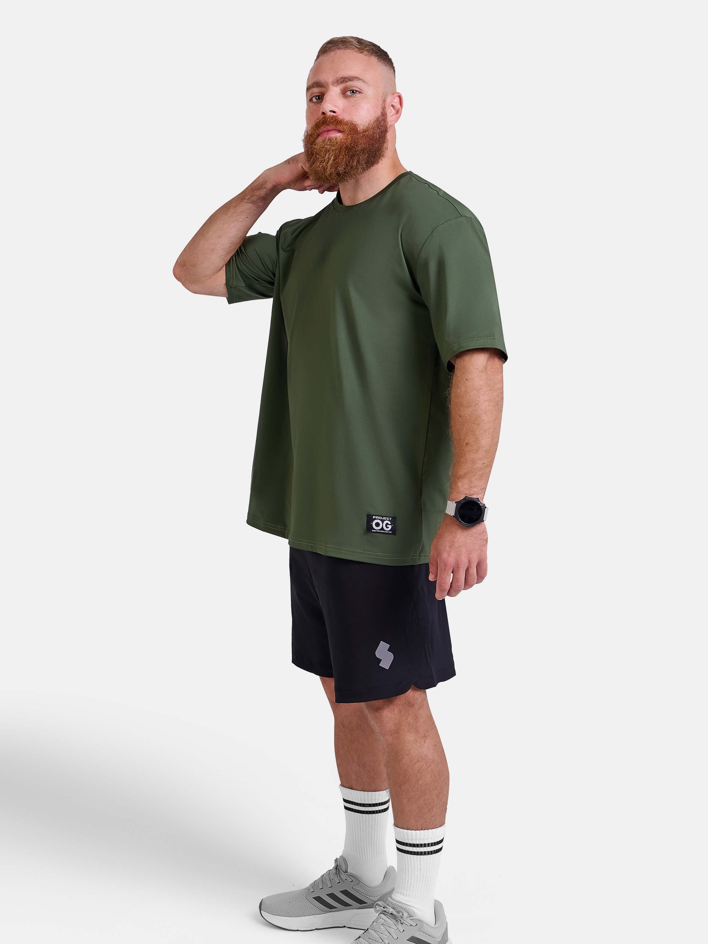 Man wearing oversized sports & gym shirt by KAF