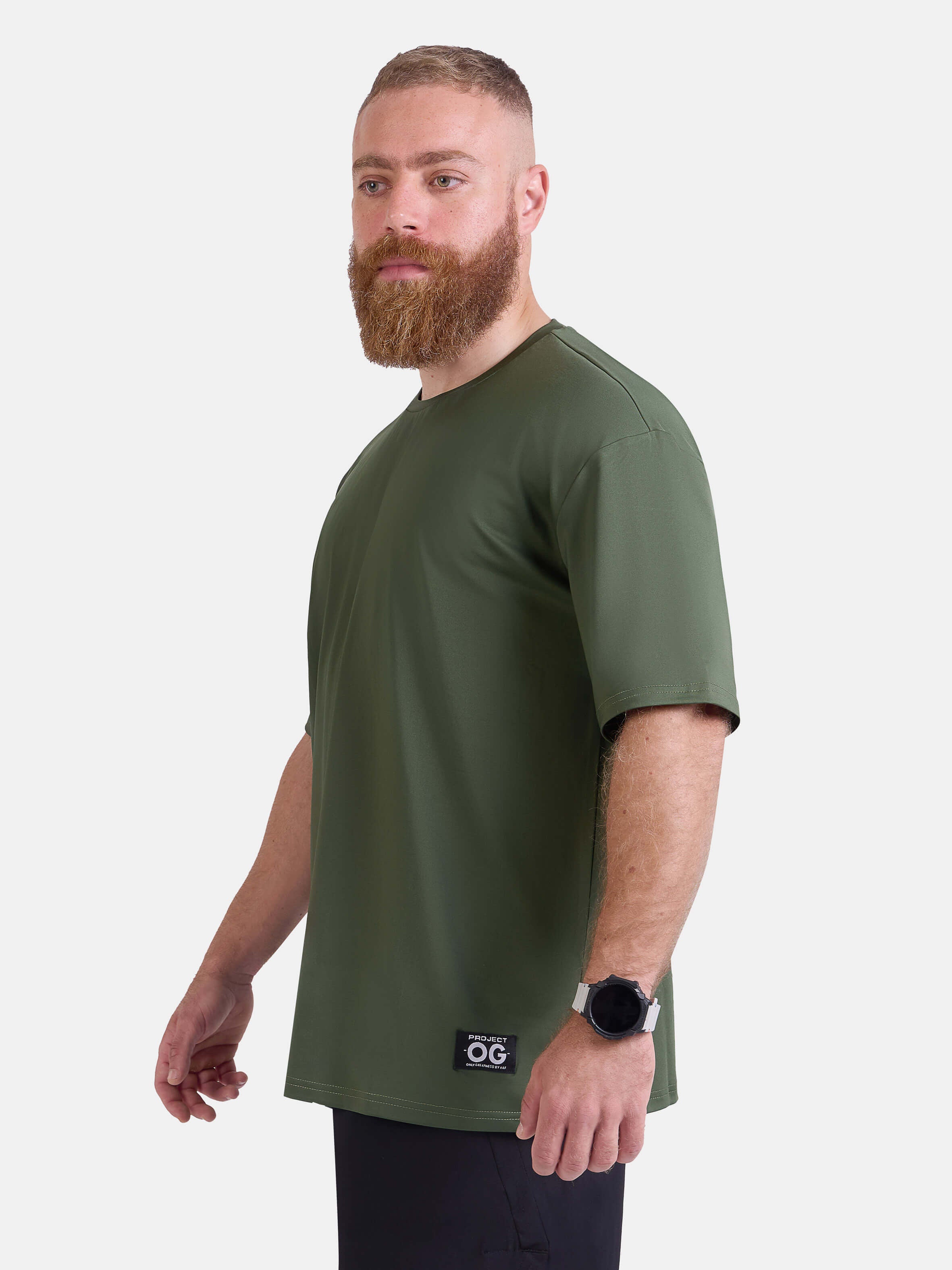 Man wearing oversized sports & gym shirt by KAF