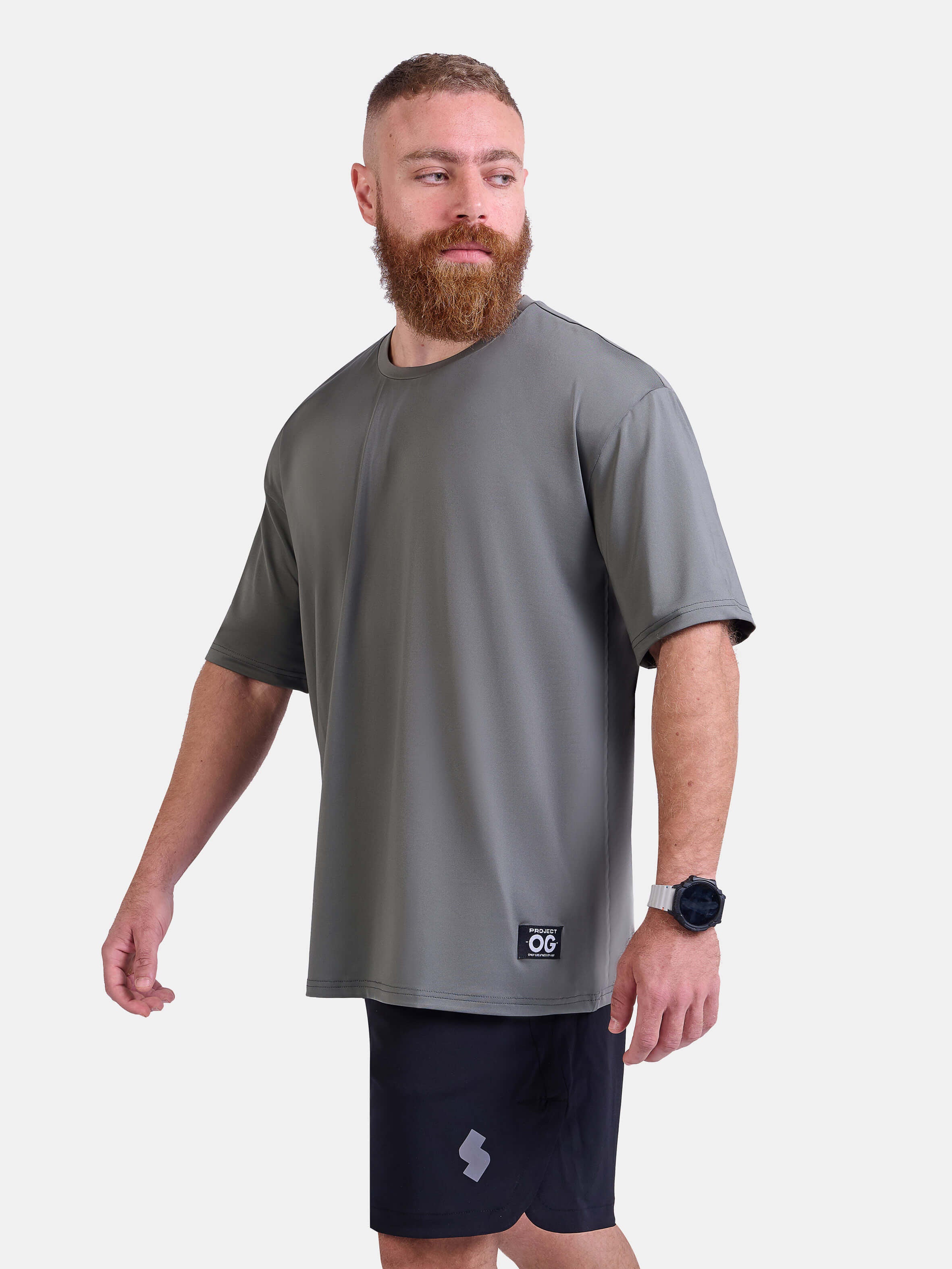 Man wearing oversized sports & gym shirt by KAF