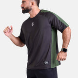 OG-FUSION Oversized Hi-Dri Sports T-Shirt - BLACK