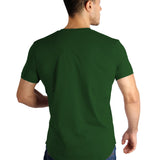 Raw Edged Basic Cotton T-shirt Men - Treetop