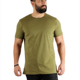 Crew Neck Cotton T-shirt - Tree Top