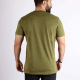 Crew Neck Cotton T-shirt - Tree Top