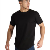 Raw-Edged Cotton T-shirt - Black