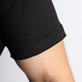 Raw-Edged Cotton T-shirt - Black