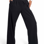 Women Straight-Leg Nylon Sports Lifestyle Black Pants by KAF Egypt