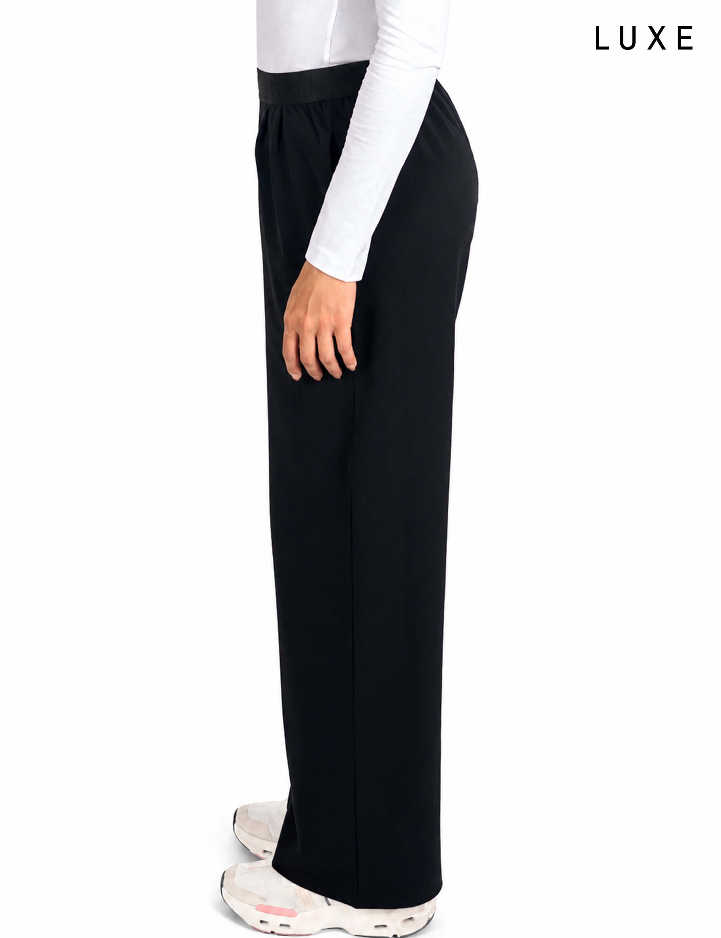 Women Straight-Leg Nylon Sports Lifestyle Black Pants by KAF Egypt