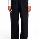Women Straight-Leg Nylon Sports Lifestyle Black Pants by KAF Egypt