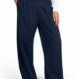 Women Straight-Leg Nylon Sports Lifestyle Navy Blue Pants by KAF Egypt
