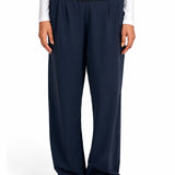 Women Straight-Leg Nylon Sports Lifestyle Navy Blue Pants by KAF Egypt