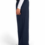 Women Straight-Leg Nylon Sports Lifestyle Navy Blue Pants by KAF Egypt