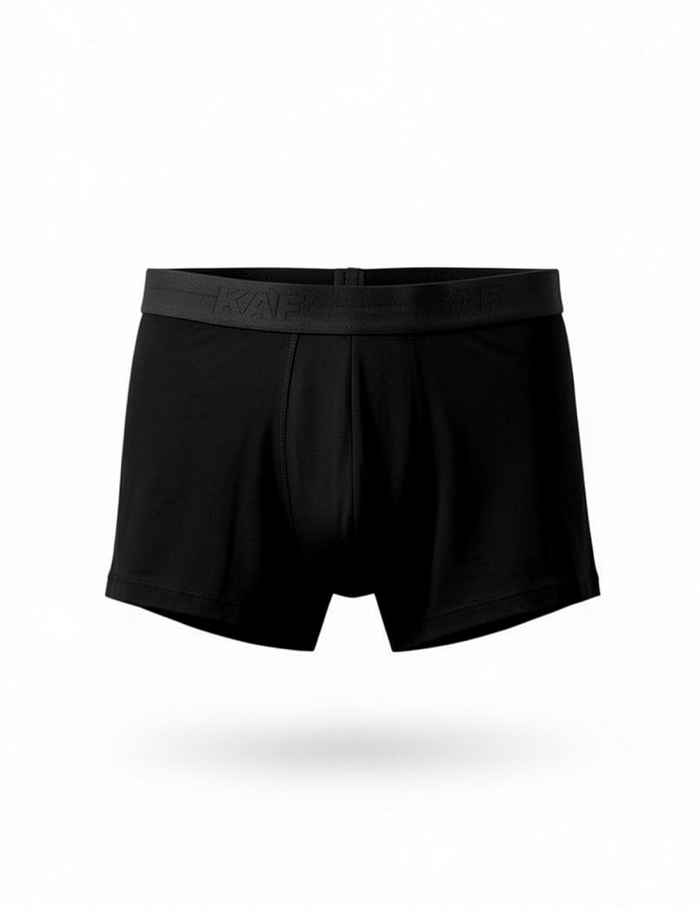 Men Black Cotton boxer briefs 