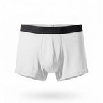 Men White Cotton boxer briefs 
