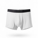 Men White Cotton boxer briefs 