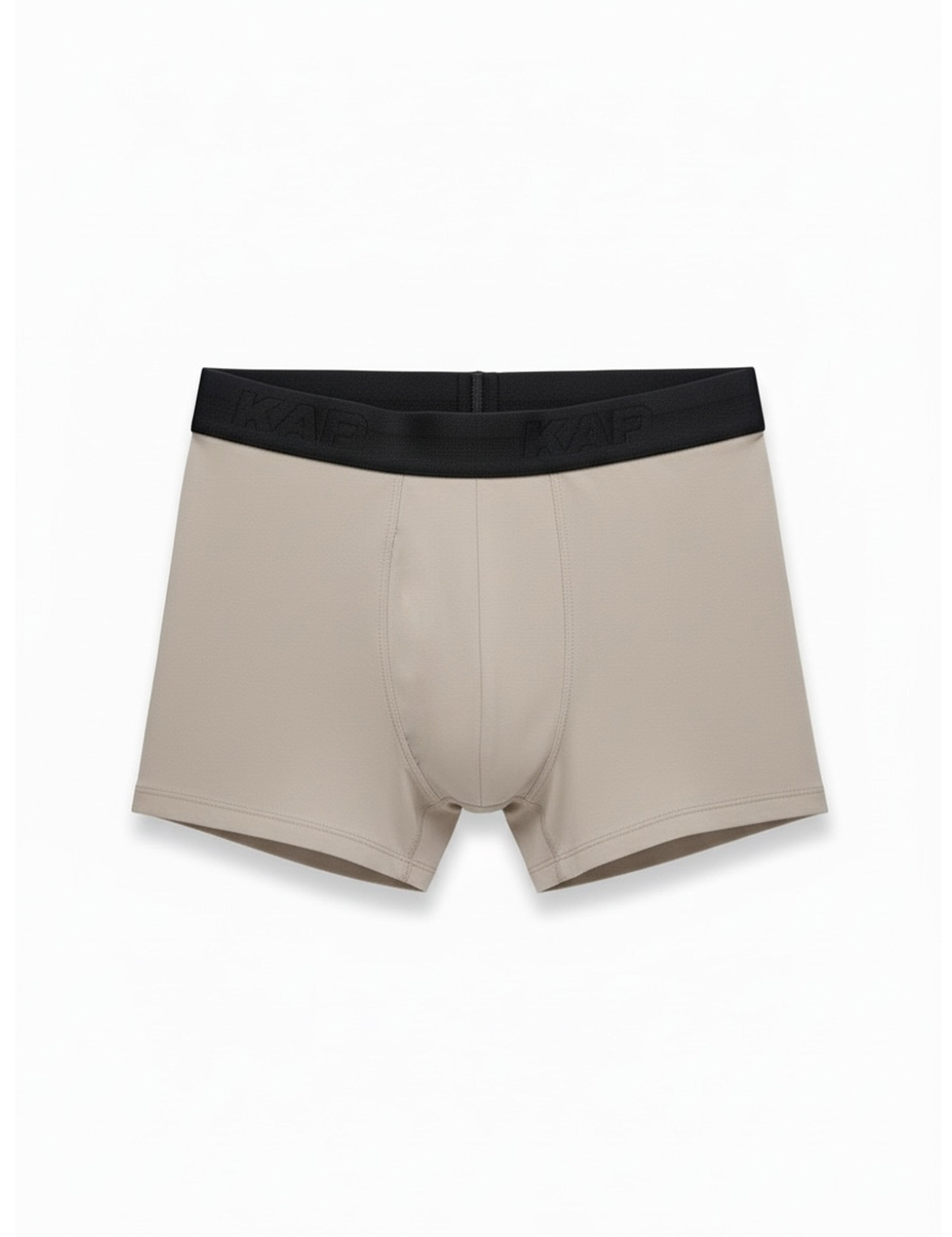 Men beige cotton boxer briefs. KAF Egypt