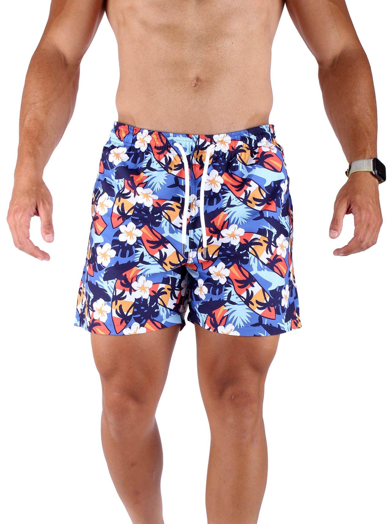 AQUA Swim Shorts Hawai Design - Multi Color
