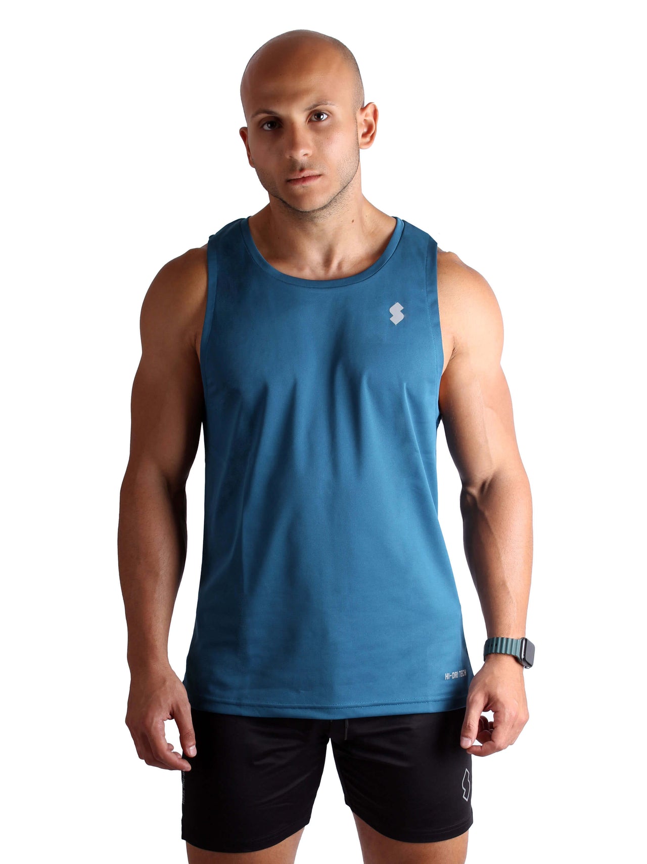 C01 Basic Hi-Dri Sports Tank Top - Hyper Blue