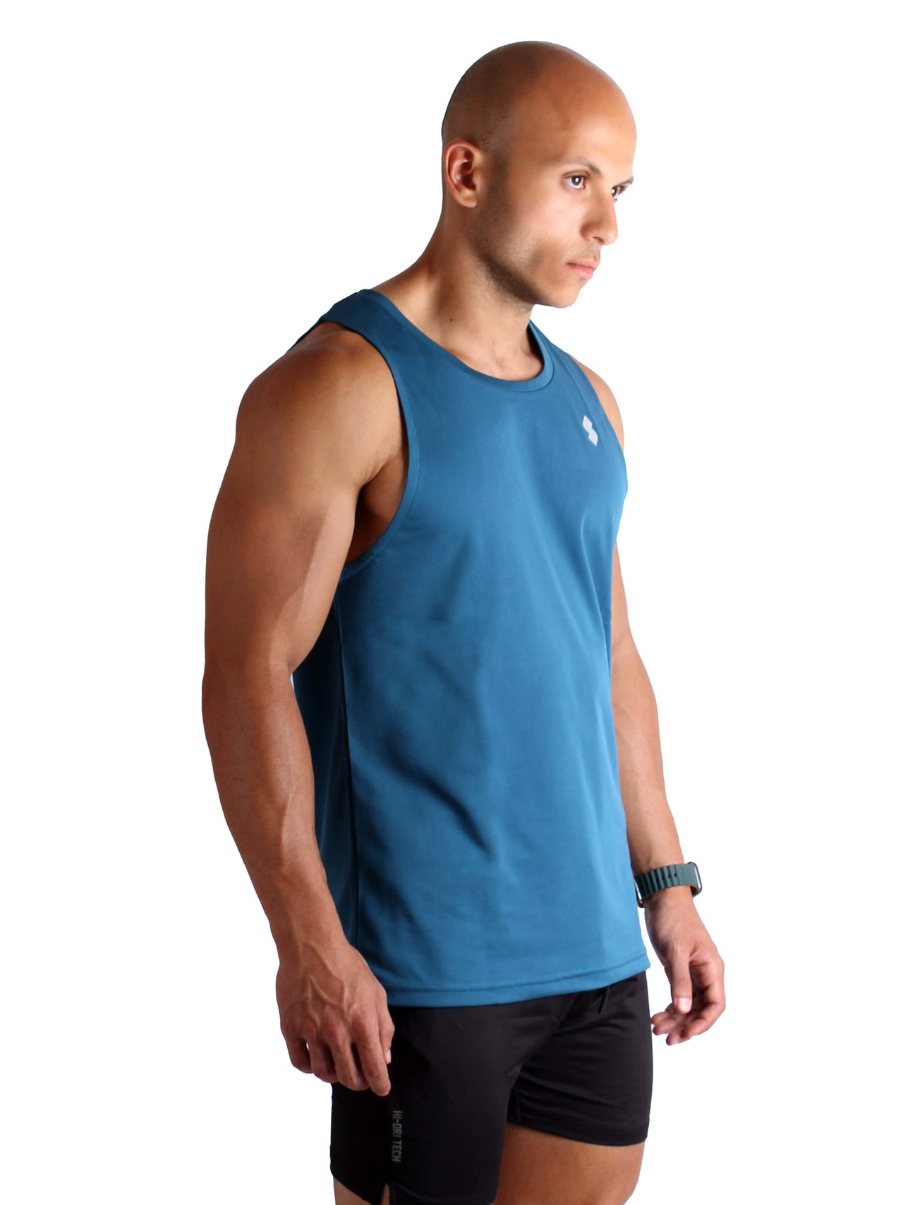 C01 Basic Hi-Dri Sports Tank Top - Hyper Blue