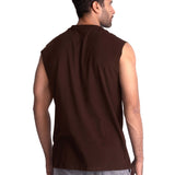 OG Sleeveless Cotton Shirt - Brown