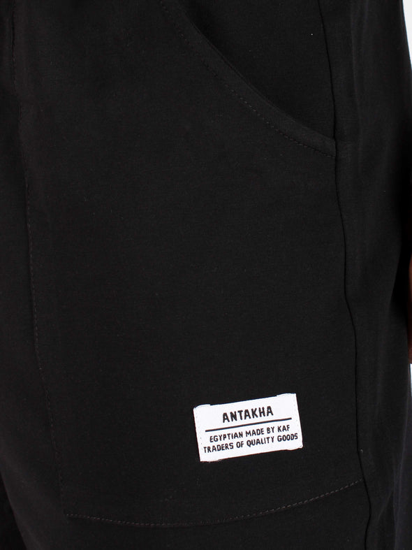 ANTAKHA-Pro Cotton Home Shorts - Black
