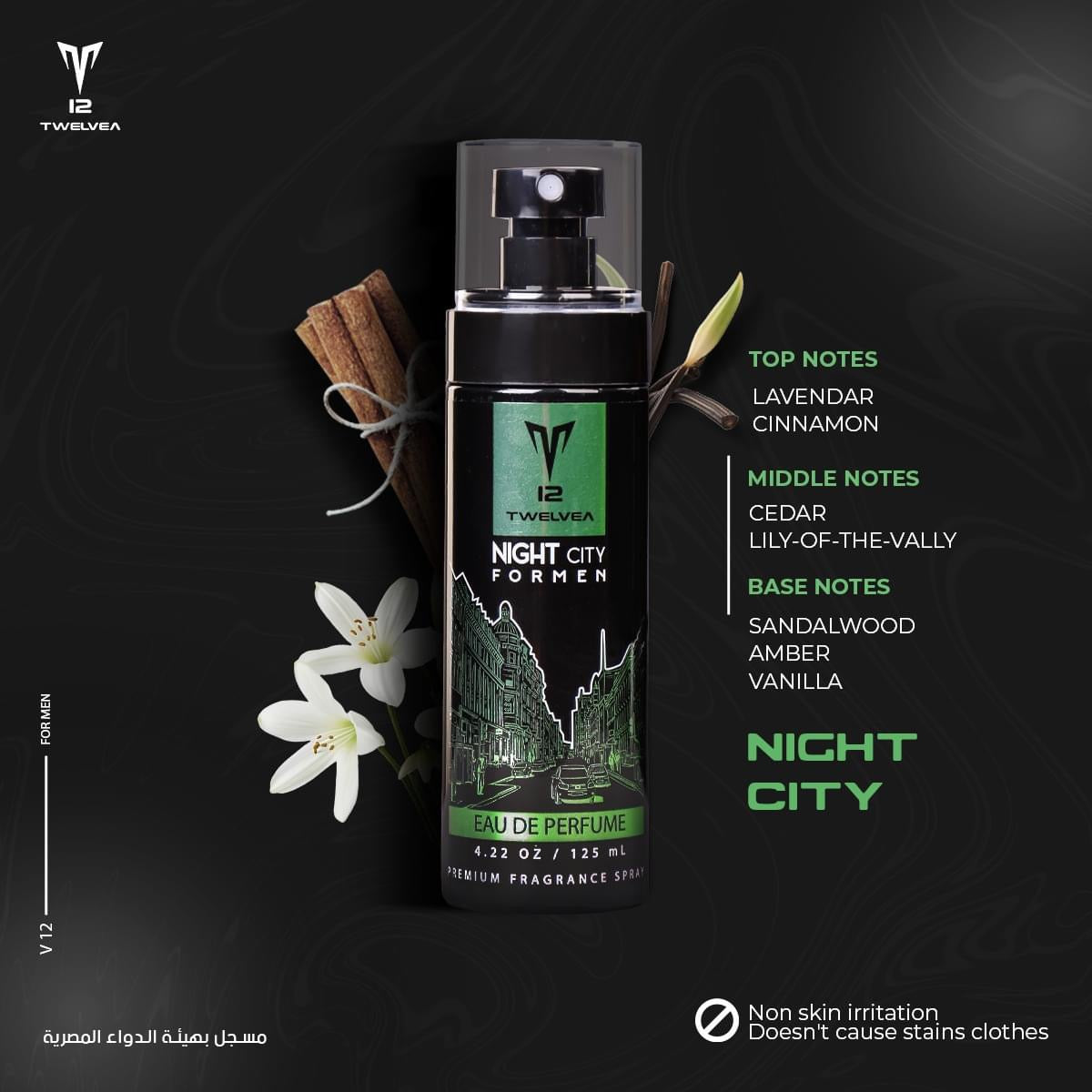 V12 | Body Splash Fragrance 125ml - Night City