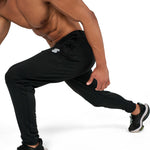 Black Gym Sweat-wicking sports joggers for active men by KAF Egypt