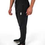 Black Gym Sweat-wicking sports joggers for active men by KAF Egypt