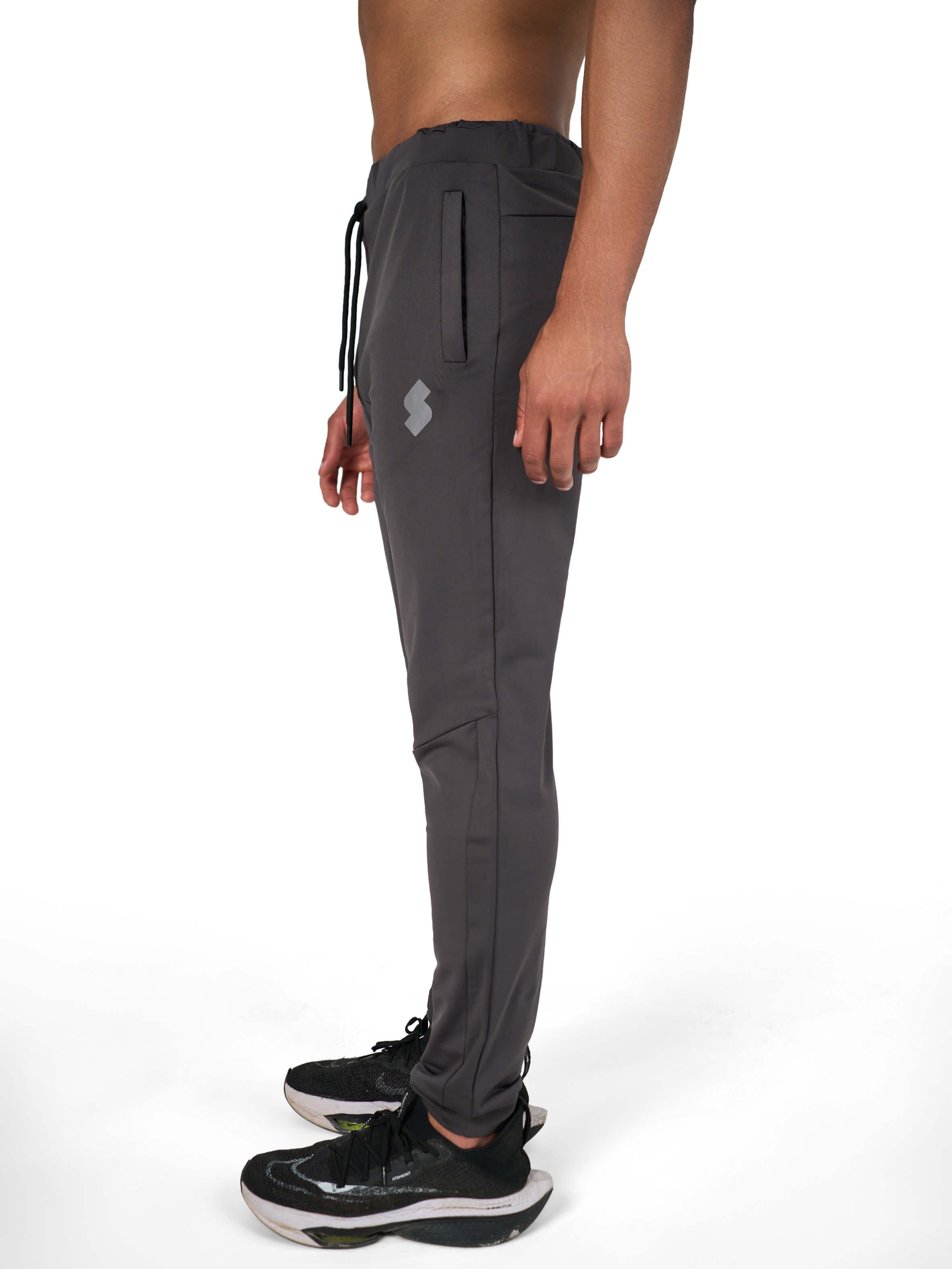 Gray Gym Sweat-wicking sports joggers for active men by KAF Egypt