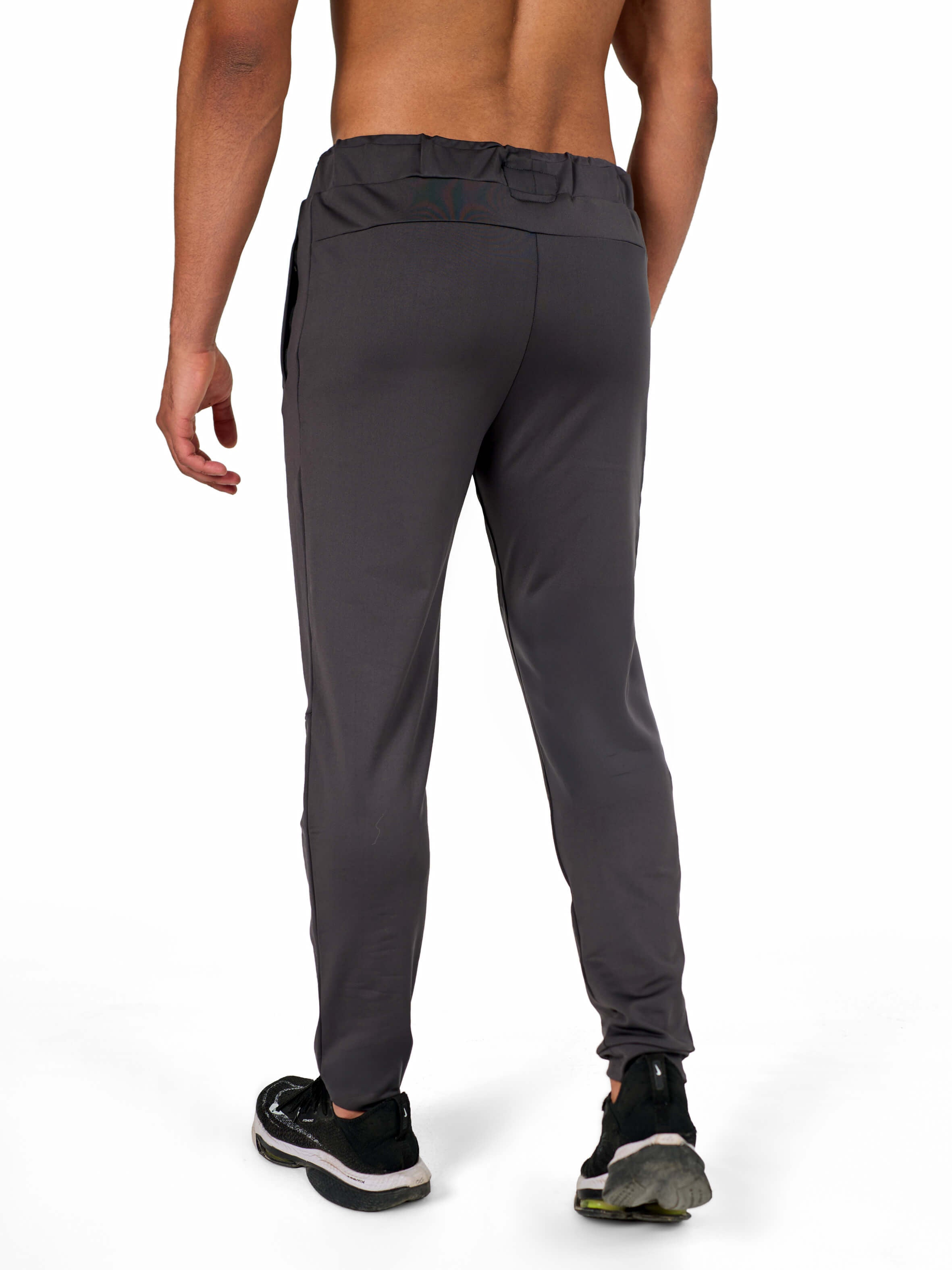 Gray Gym Sweat-wicking sports joggers for active men by KAF Egypt