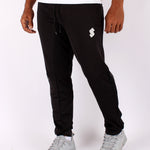 Black Gym Sweat-wicking sports joggers for active men